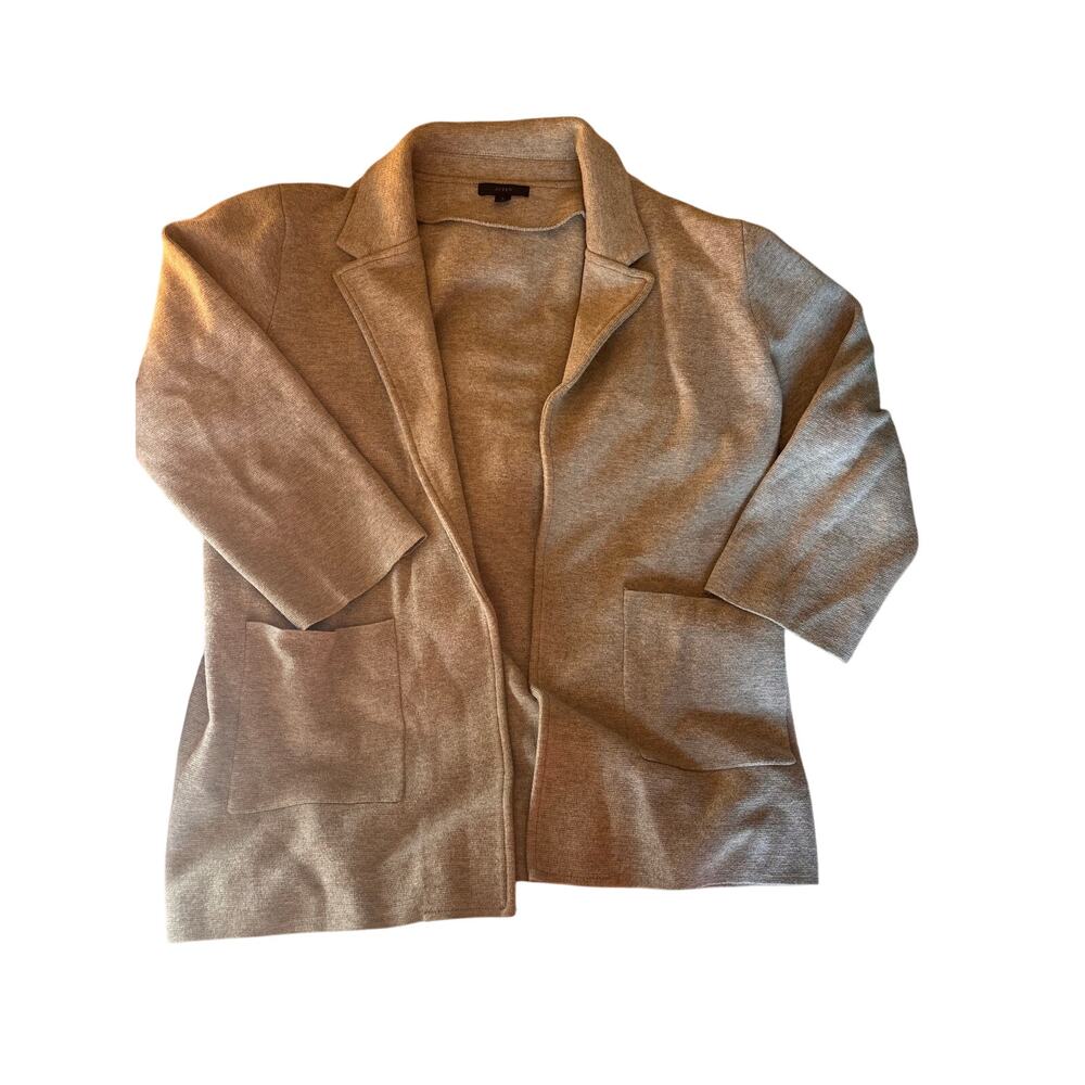 J crew jacket/cardigan large, grey cotton blend